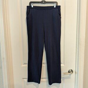 Zenergy Chicos Lounge Pants Women's Size M (1) Navy Blue Pull-on Elastic Waist